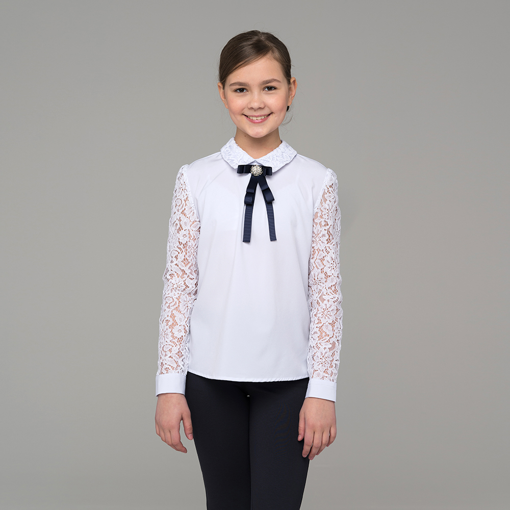 Блузка для девочки с длинным рукавом 523