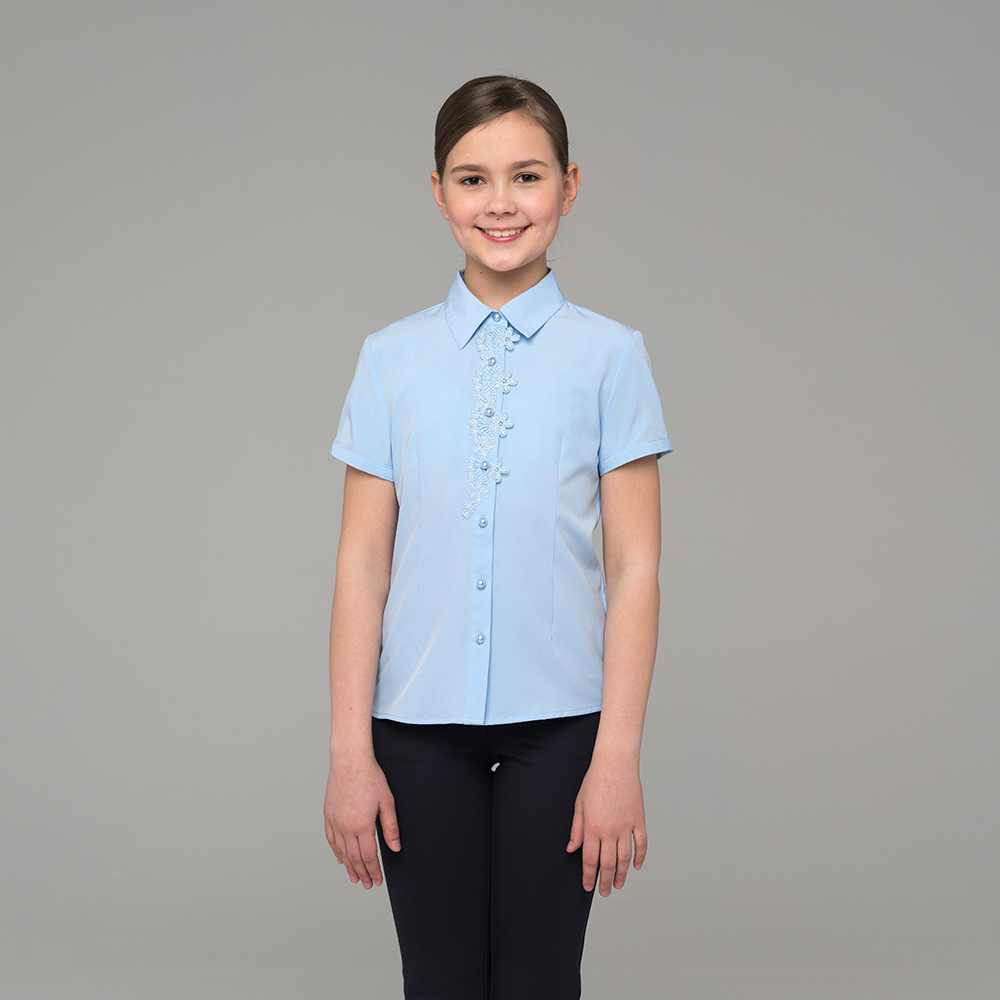 Блузка для девочки с коротким рукавом 678-1