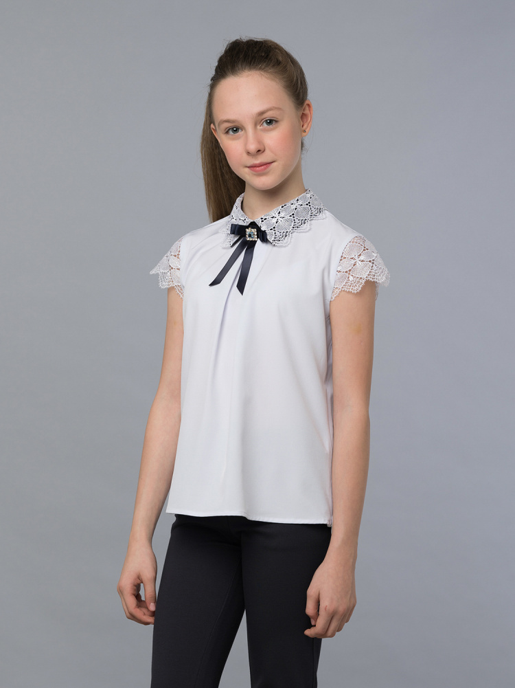 Блузка для девочки с коротким рукавом 983-1