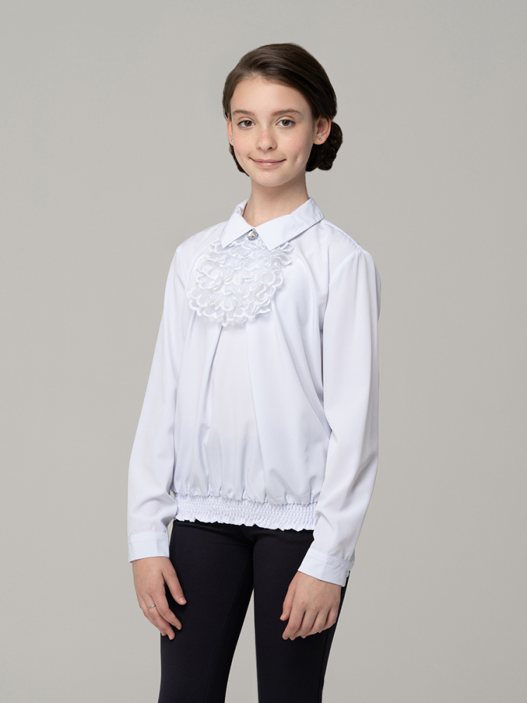 Блузка для девочки с длинным рукавом 763