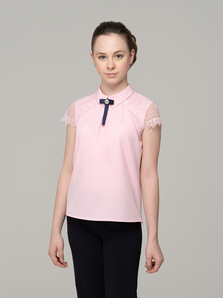 Блузка для девочки с коротким рукавом 772-1