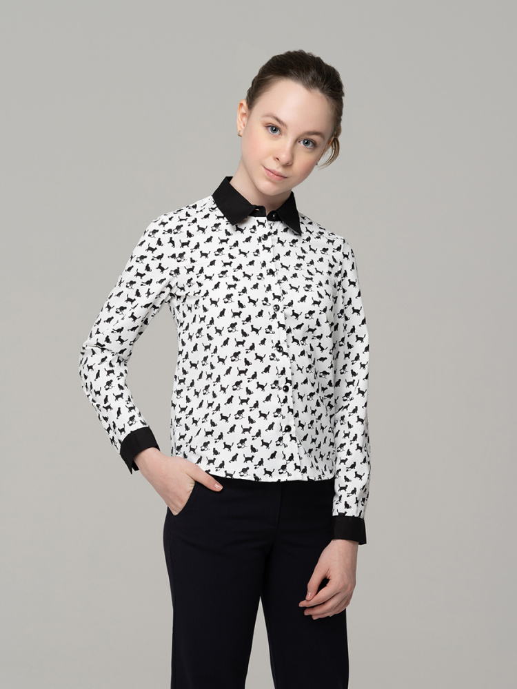 Блузка для девочки с длинным рукавом 733