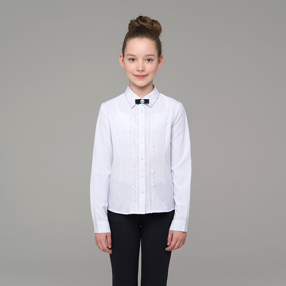 Блузка для девочки с длинным рукавом 510