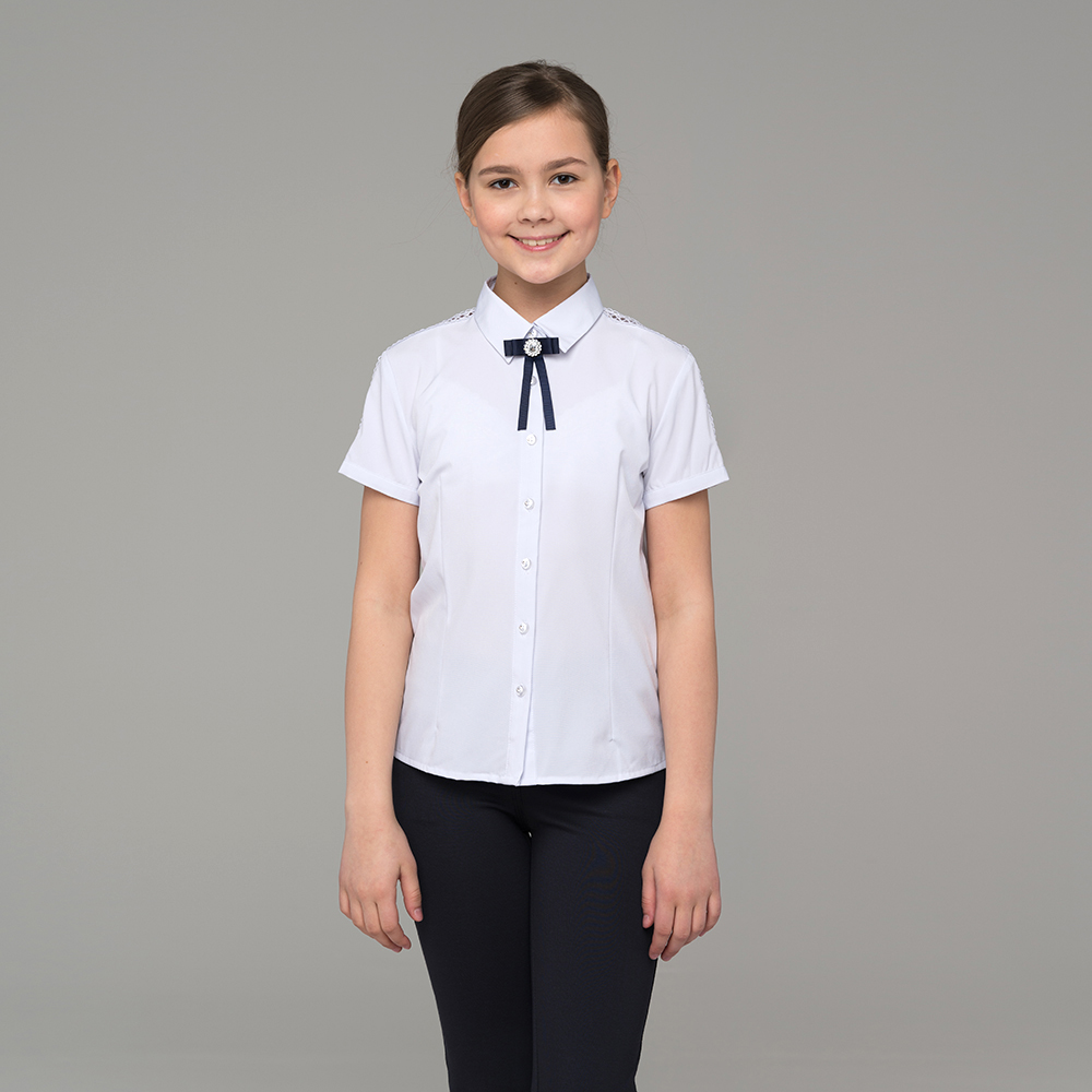 Блузка для девочки с коротким рукавом 652-1