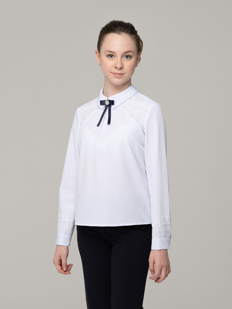 Блузка для девочки с  длинным рукавом 772