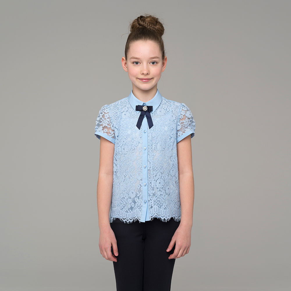 Блузка для девочки с коротким рукавом 676-1
