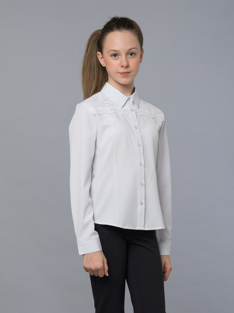 Блузка для девочки с длинным рукавом 728