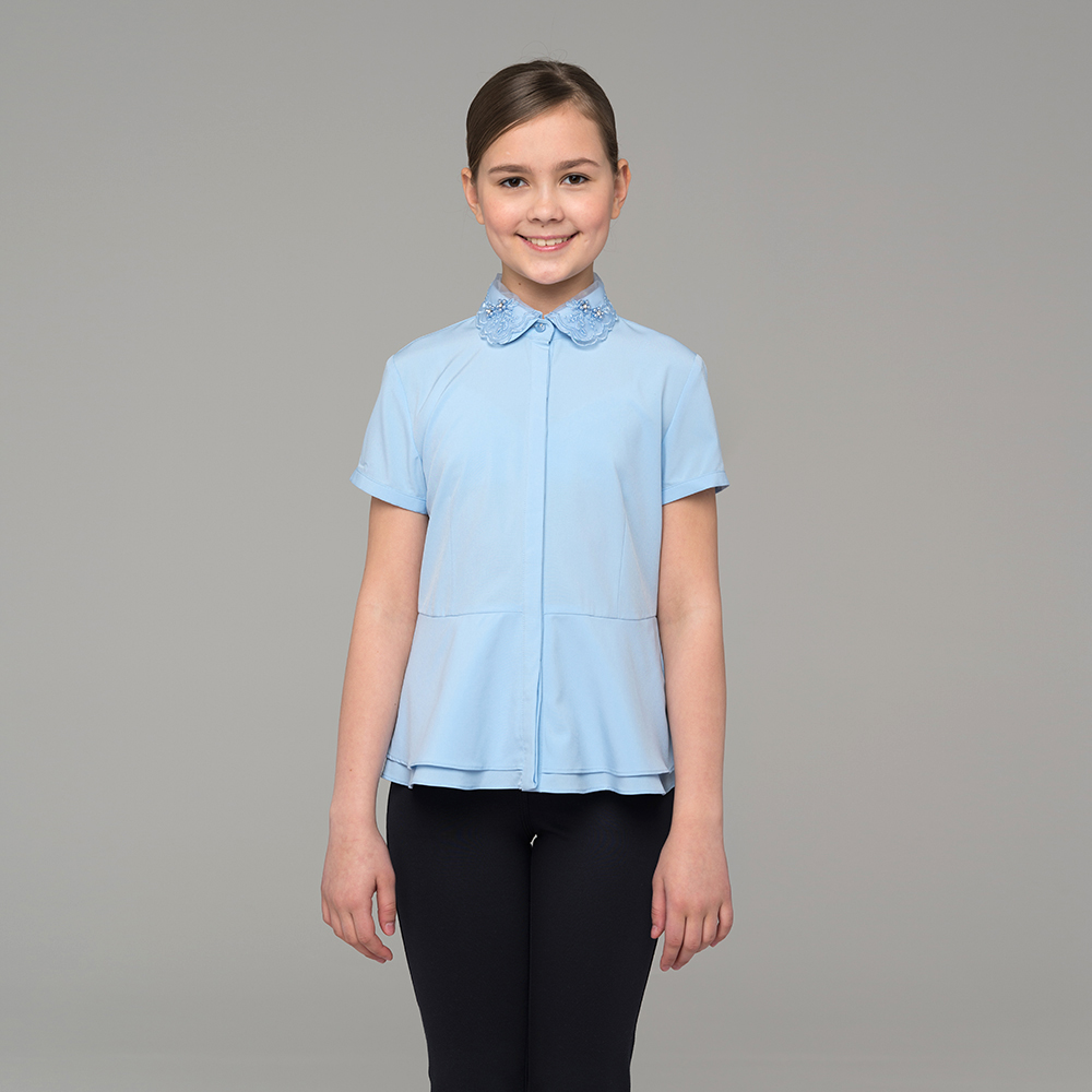 Блузка для девочки с коротким рукавом 553-1