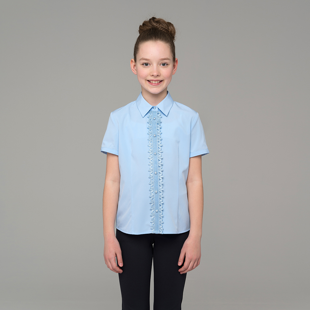Блузка для девочки с коротким рукавом 686-1