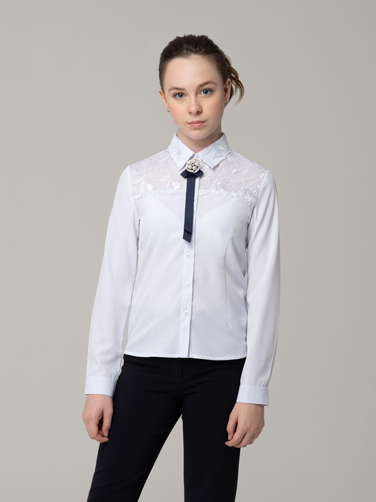 Блузка для девочки с длинным рукавом 771