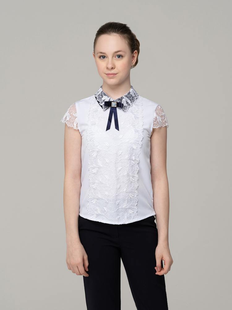 Блузка для девочки с коротким рукавом 929-1