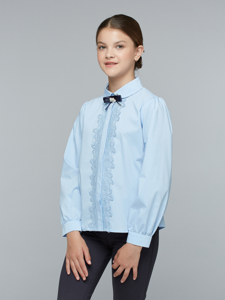 Блузка для девочки с  длинным рукавом 835