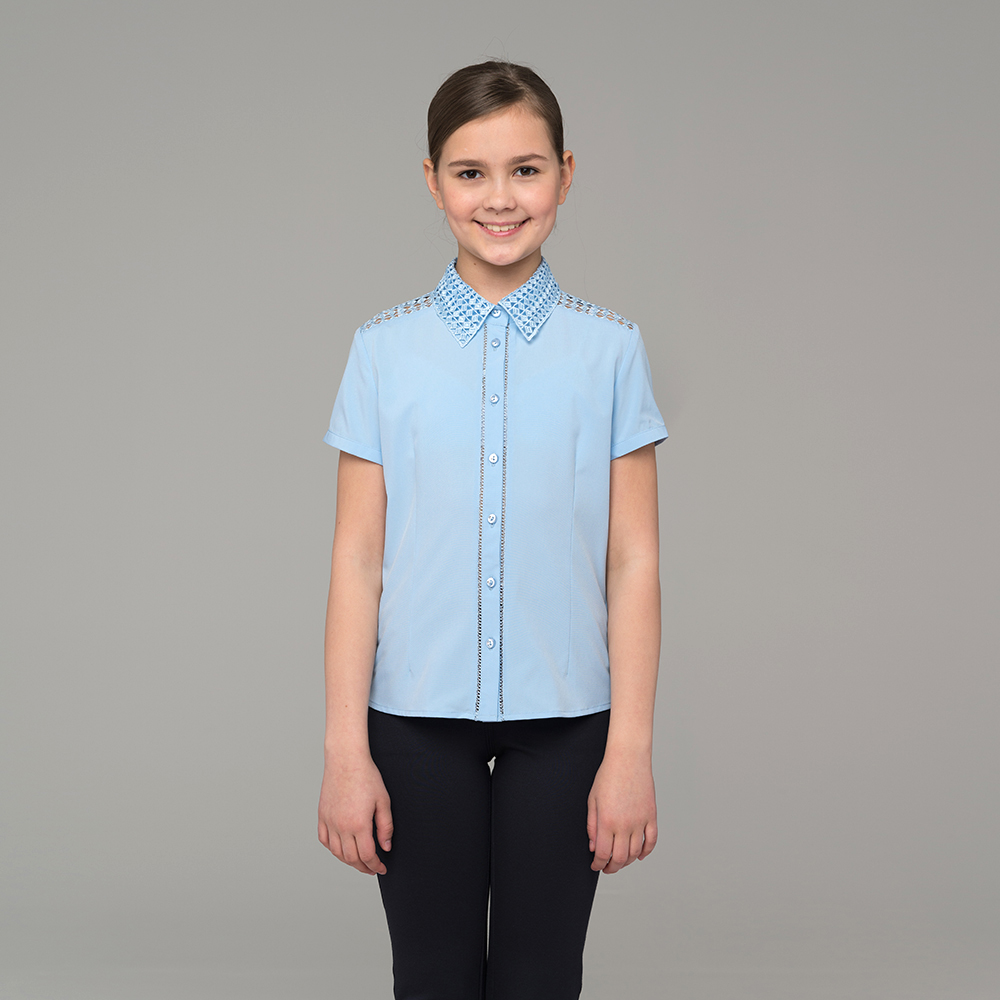 Блузка для девочки с коротким рукавом 670-1