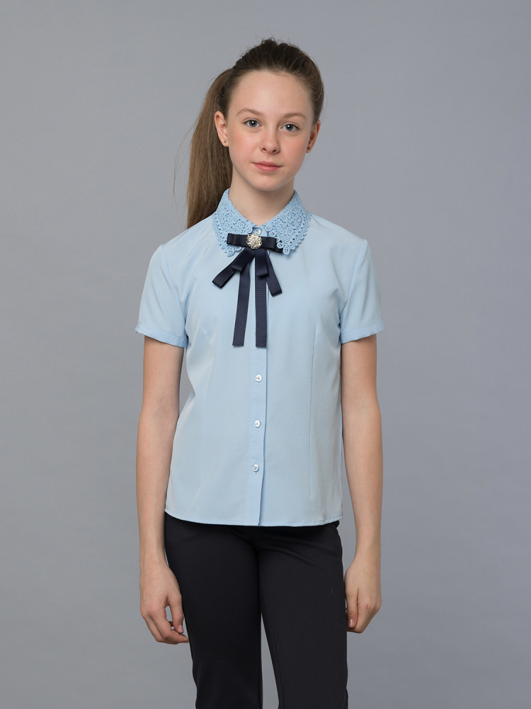 Блузка для девочки с коротким рукавом 756-1