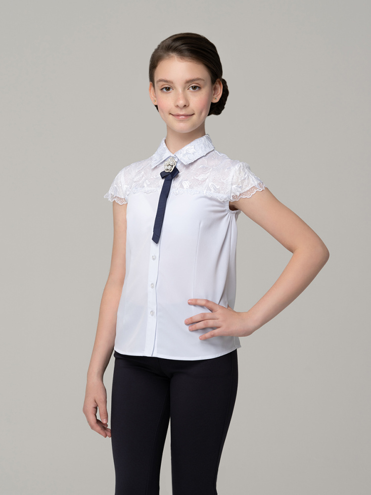 Блузка для девочки с коротким рукавом 771-1