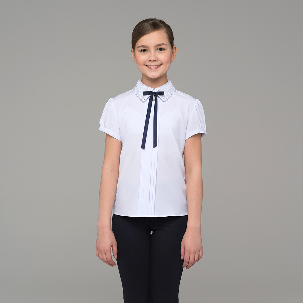 Блузка для девочки с коротким рукавом 528-1