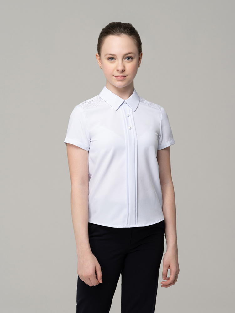 Блузка для девочки с коротким рукавом 683-1