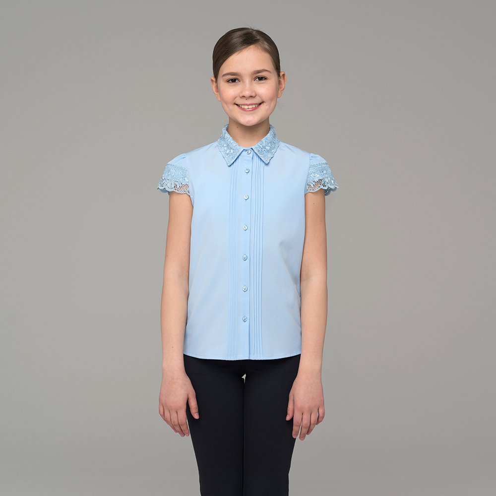 Блузка для девочки с коротким рукавом 720-1