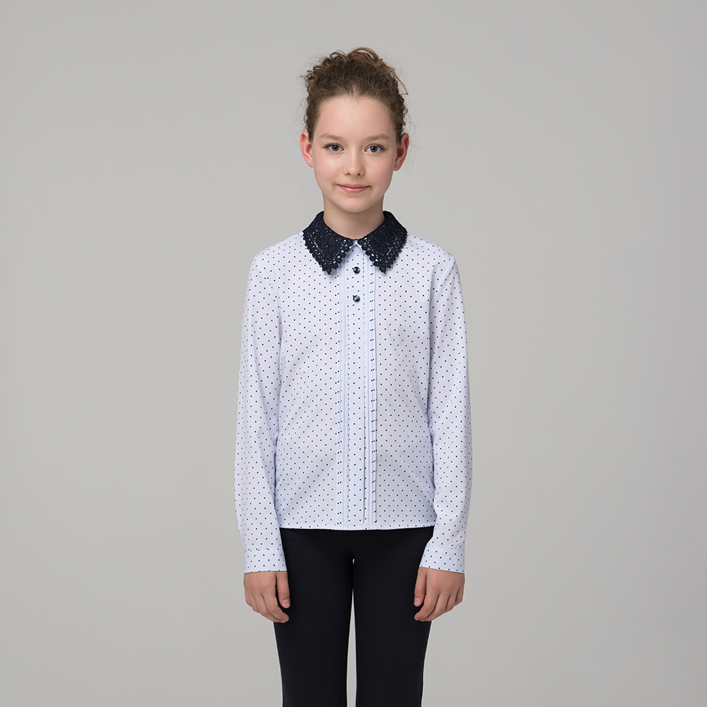 Блузка для девочки с длинным рукавом 750