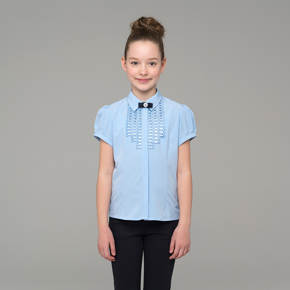 Блузка для девочки с коротким рукавом 608-1