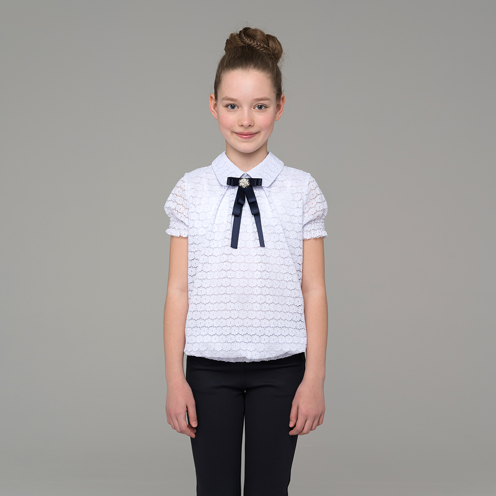 Блузка для девочки с коротким рукавом 536-1