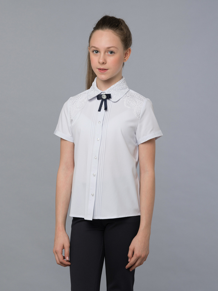 Блузка для девочки с коротким рукавом 755-1