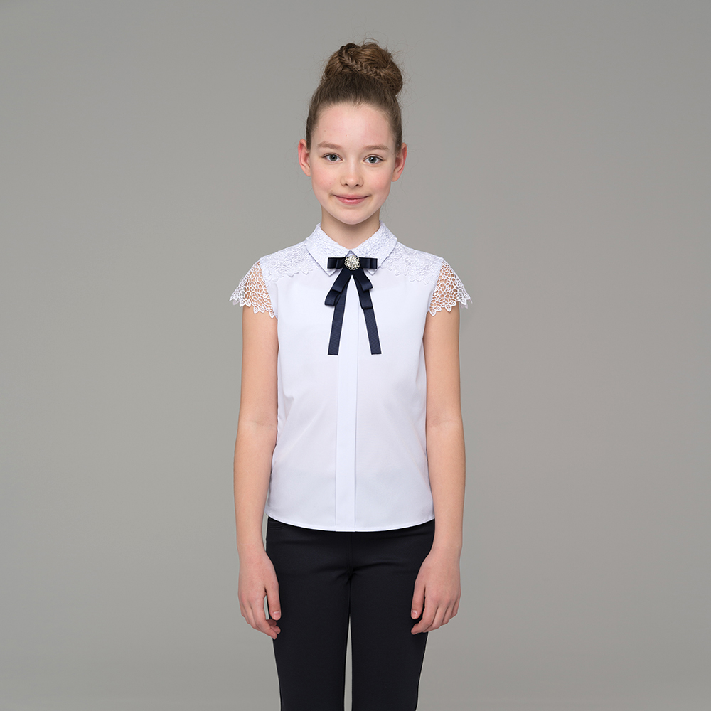 Блузка для девочки с коротким рукавом 529-1