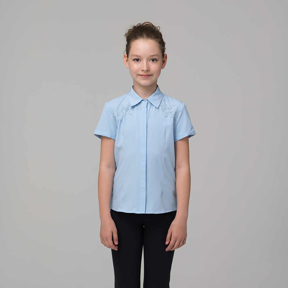 Блузка для девочки с коротким рукавом 677-1