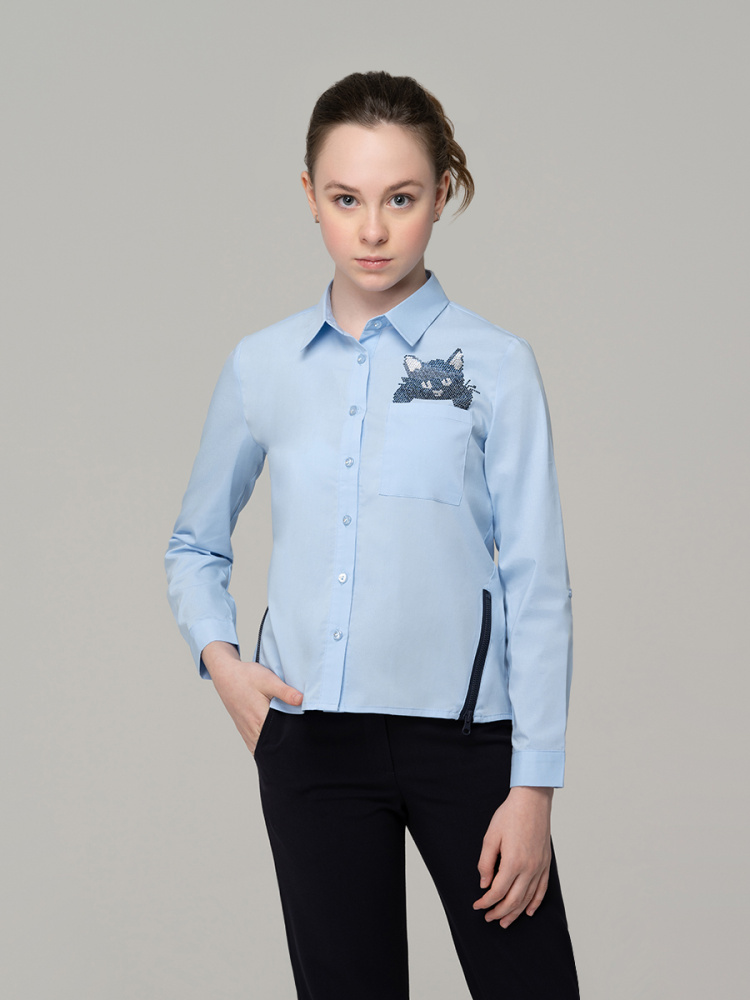 Блузка для девочки с длинным рукавом 791
