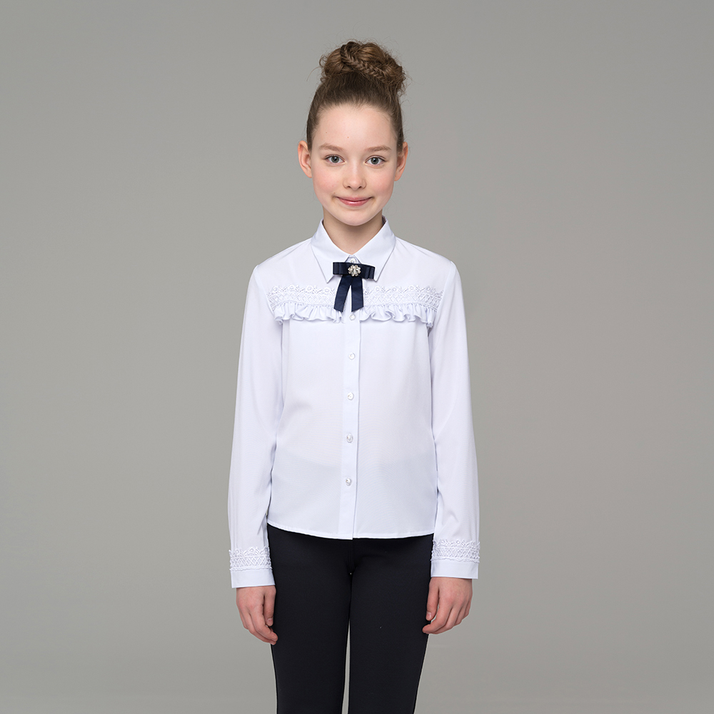 Блузка для девочки с длинным рукавом 571