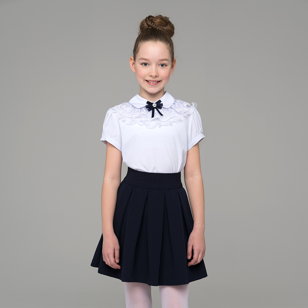 Блузка для девочки с коротким рукавом 668-1