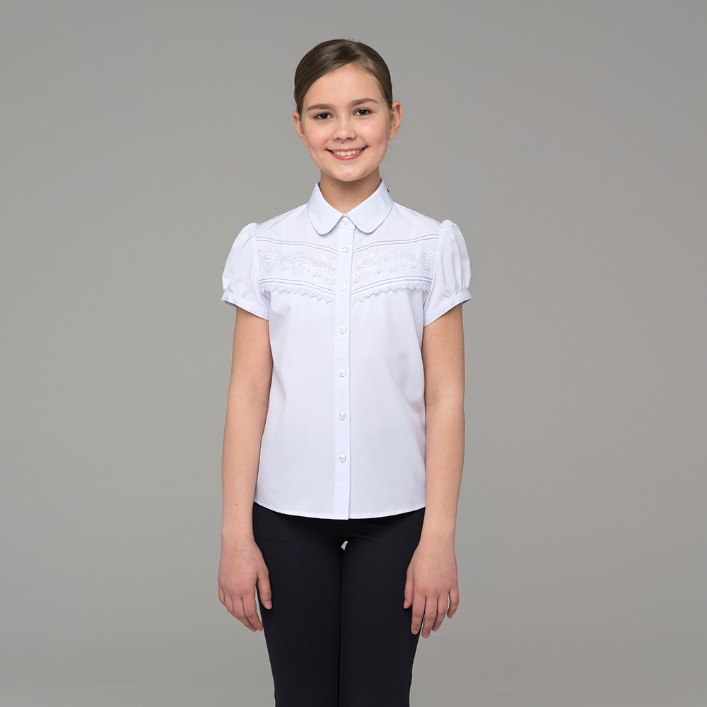 Блузка для девочки с коротким рукавом 211-1