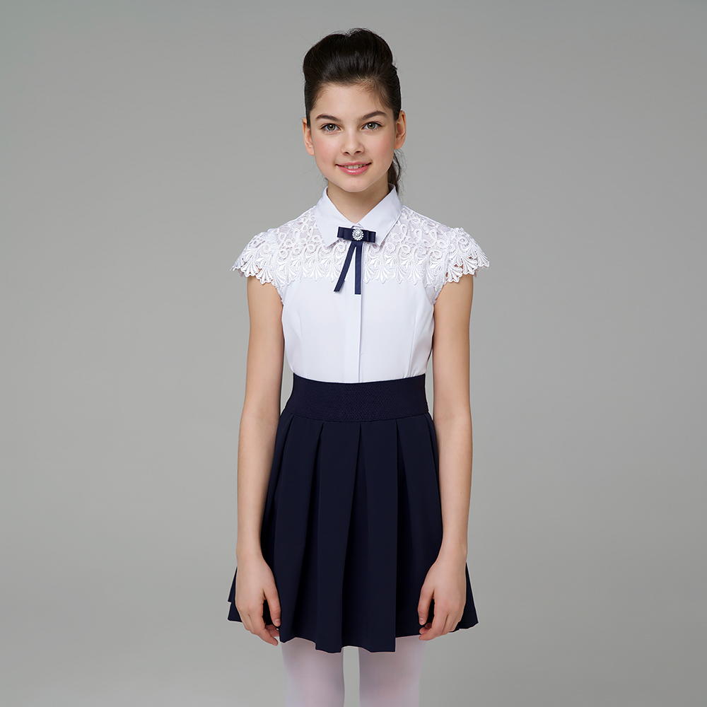 Блузка для девочки с коротким рукавом 017-1