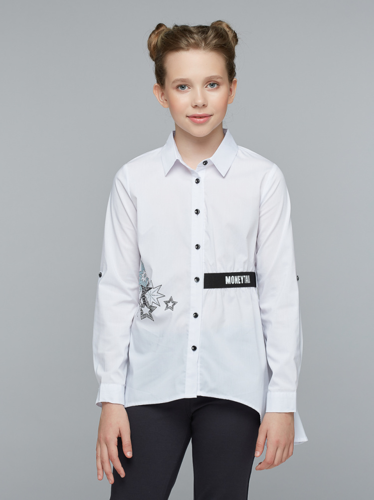 Блузка для девочки с  длинным рукавом 821