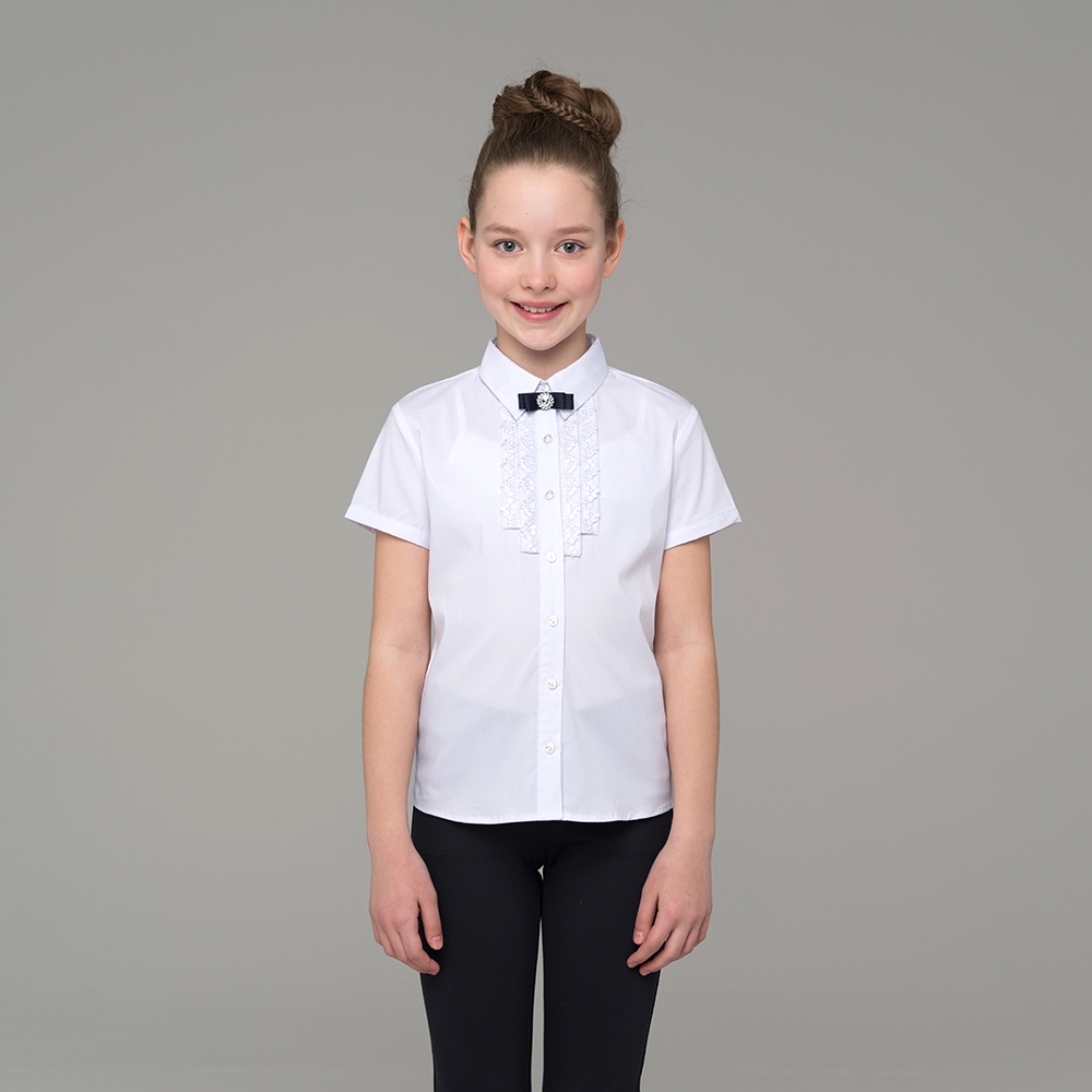 Блузка для девочки с коротким рукавом 680-1