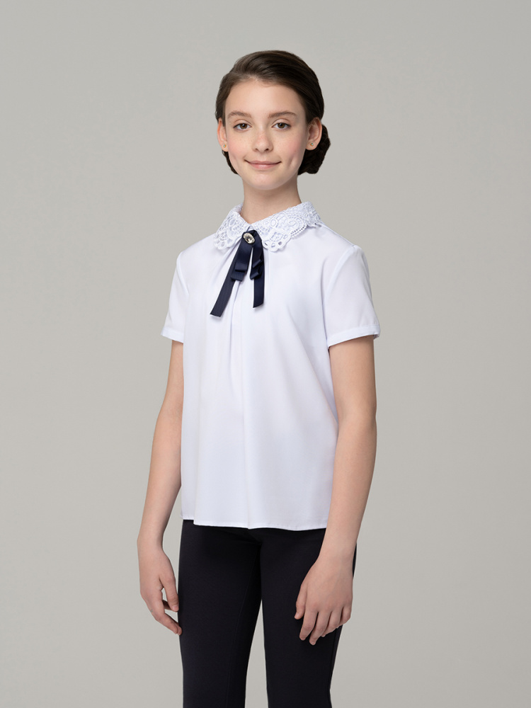 Блузка для девочки с коротким рукавом 757-1